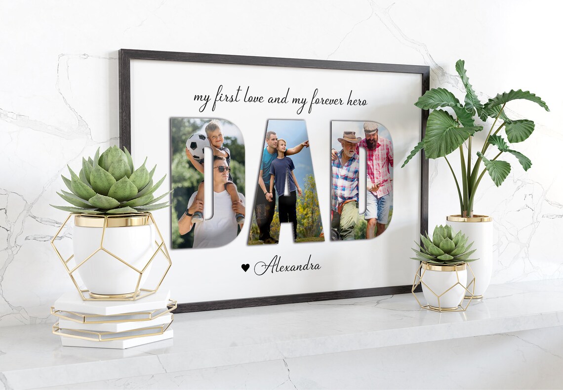 Dad Photo Collage, Fathers Day Gift For Him - Image 3