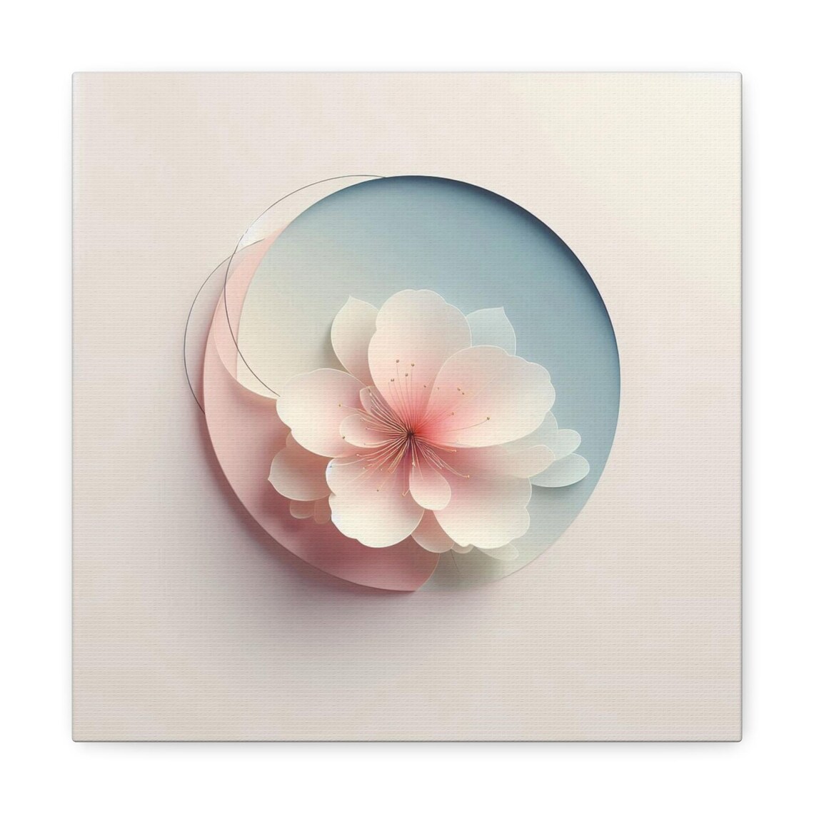 Floral Serenity, Elegant Flower Painting Gift for Her - Image 3