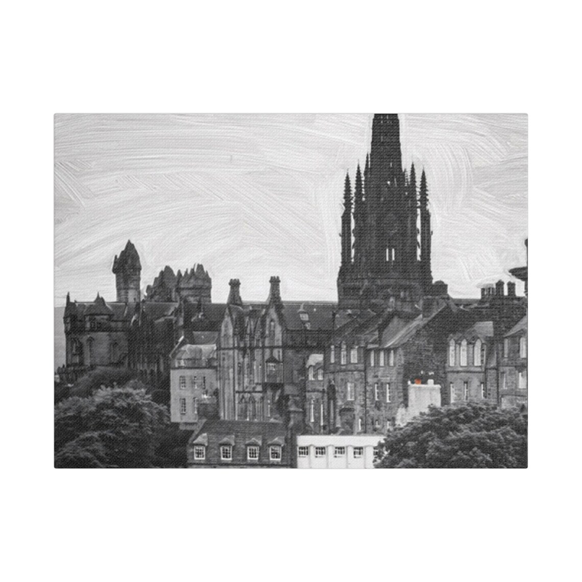 Edinburgh Cityscape, Modern Home Decor Art Print - Image 2