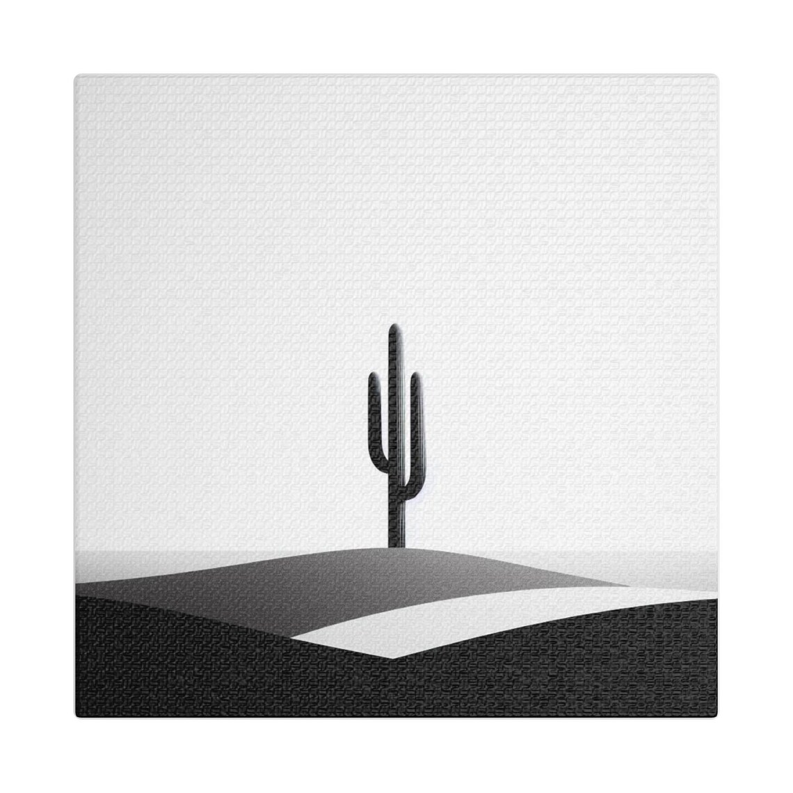 Minimalist Cactus Art Print, Modern Home Decor