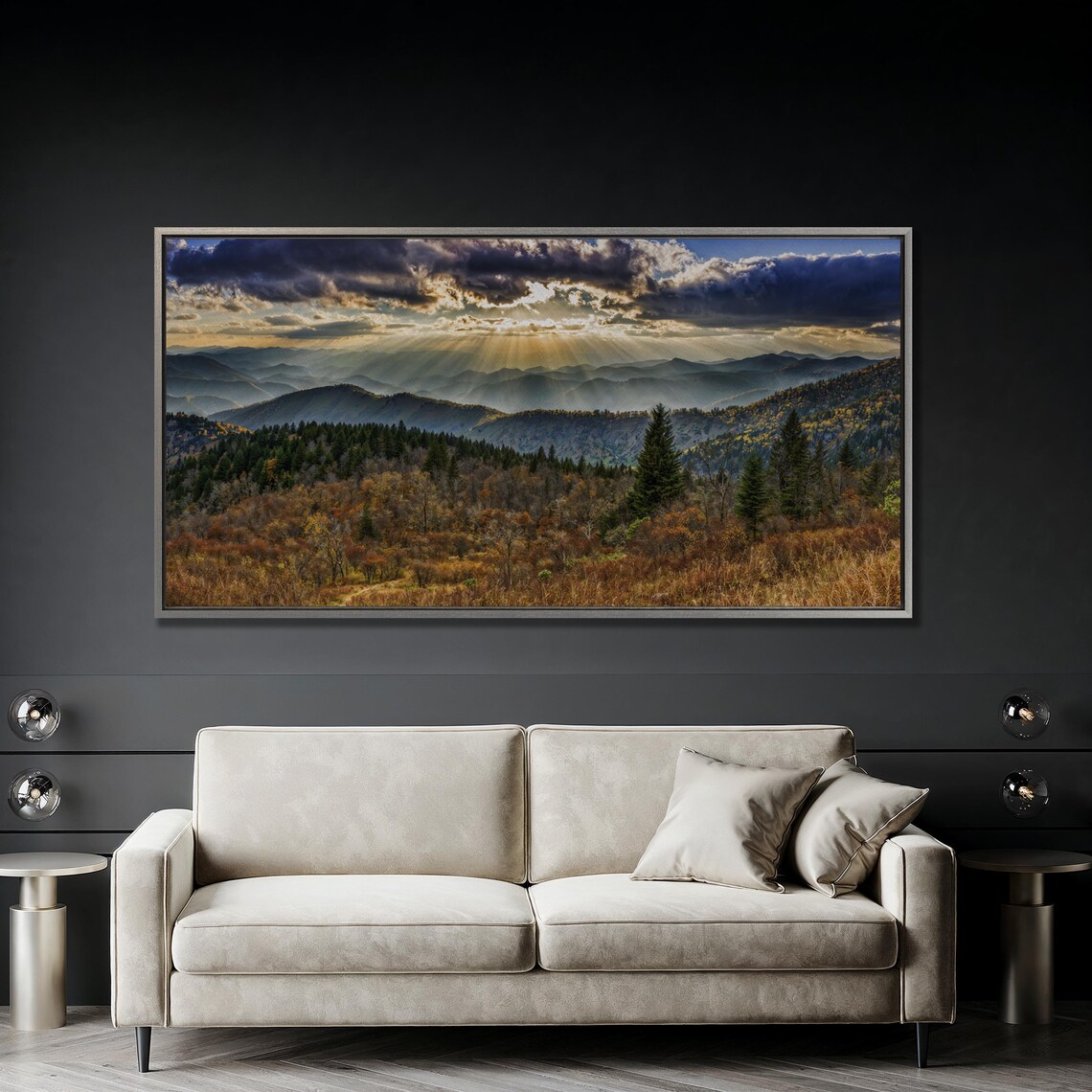 Smoky Mountains Blue Ridge Parkway Panoramic Art Print - Image 2