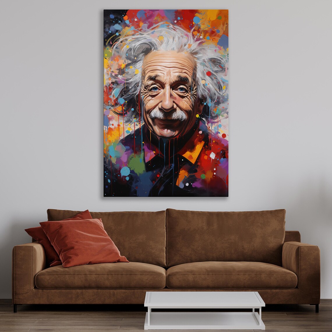 Albert Einstein Pop Art Portrait, Office Art Print - Image 2