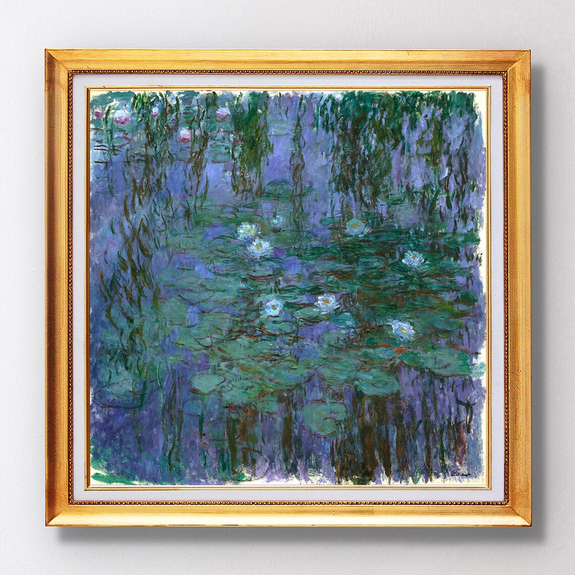 Claude Monet Blue Water Lilies Fine Art Glice 1916 Sku 0171 - Image 2
