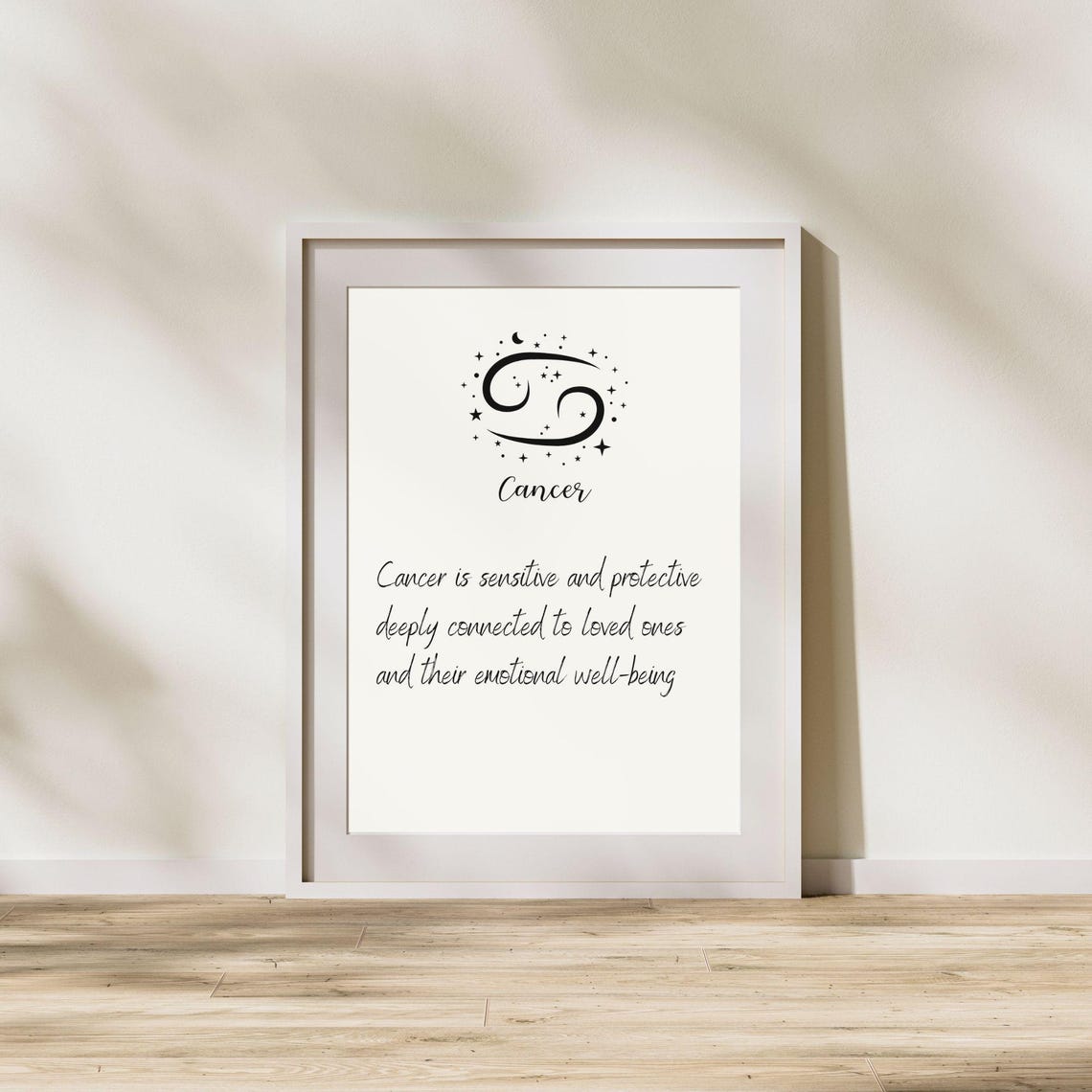 Cancer Zodiac Sign Minimalist Wall Art - Image 4
