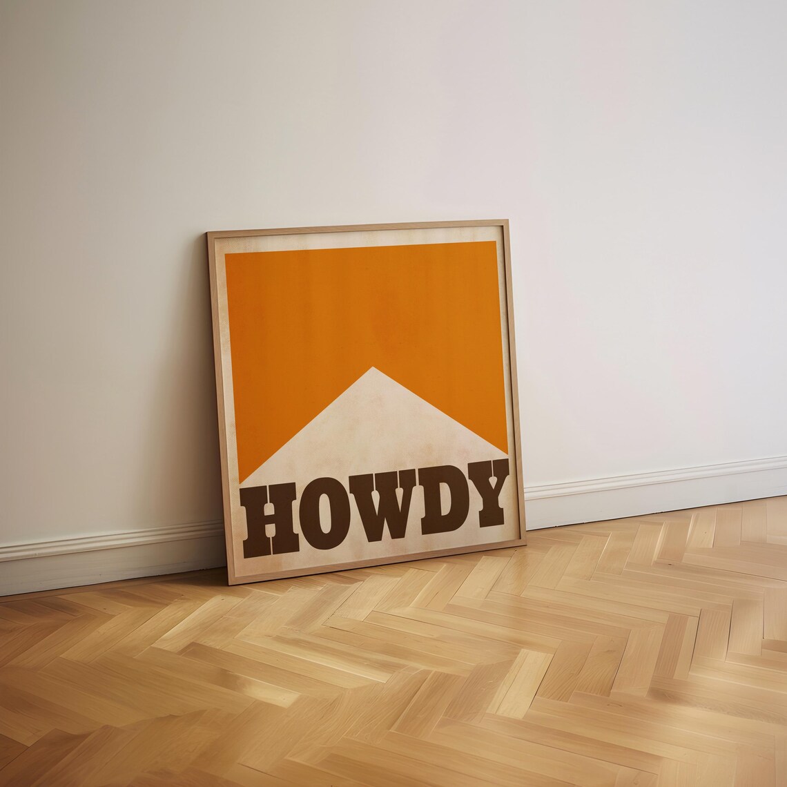 Howdy Vintage Western Poster, Retro Cowboy Decor - Image 2