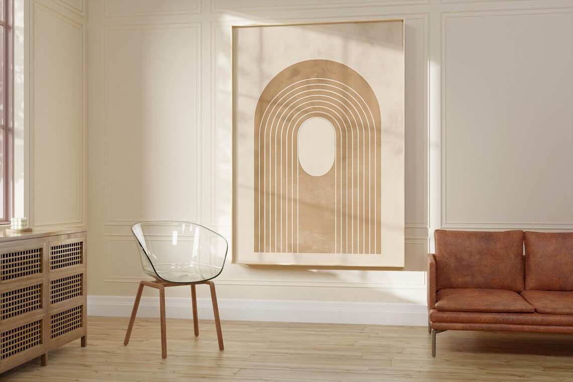 Line Drawing Poster, Minimalist Scandinavian Arch Form - Image 2