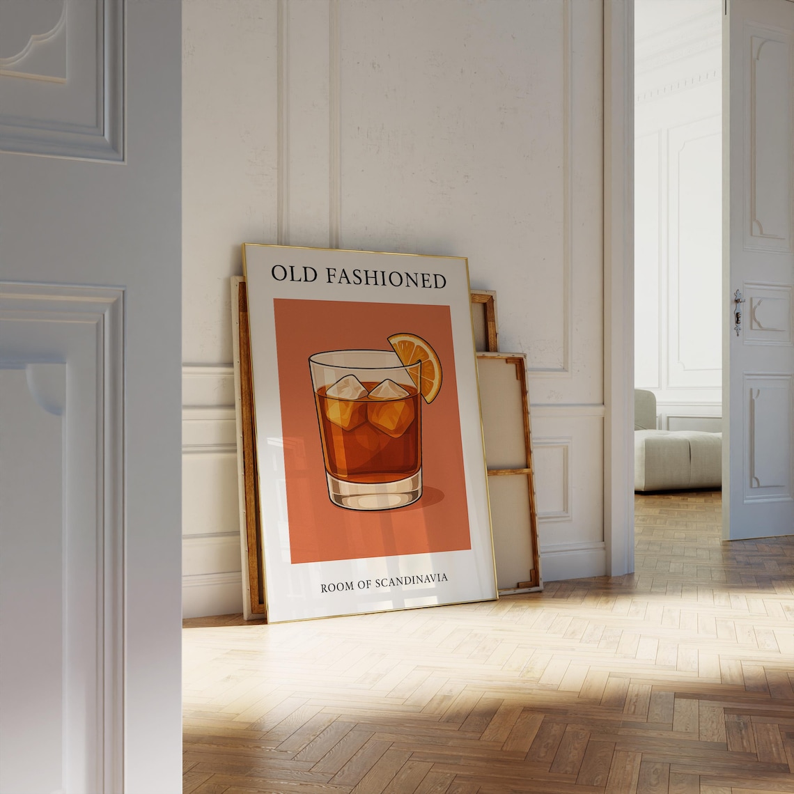 Old Fashioned Cocktail, Scandinavian Minimalist Poster - Image 4