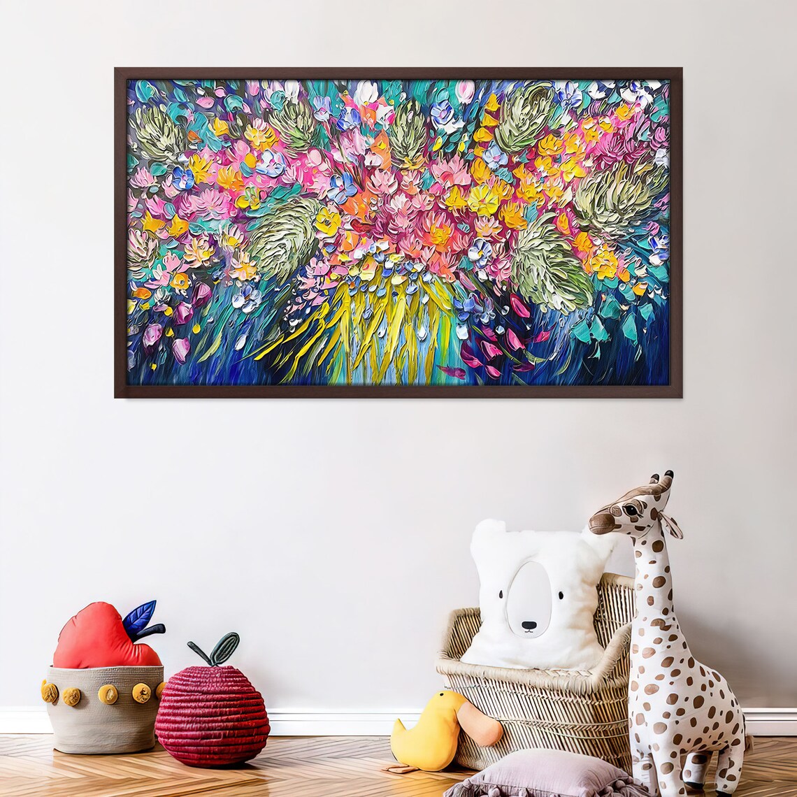 Abstract Floral Bouquet, Colorful Impressionist Art Print - Image 4