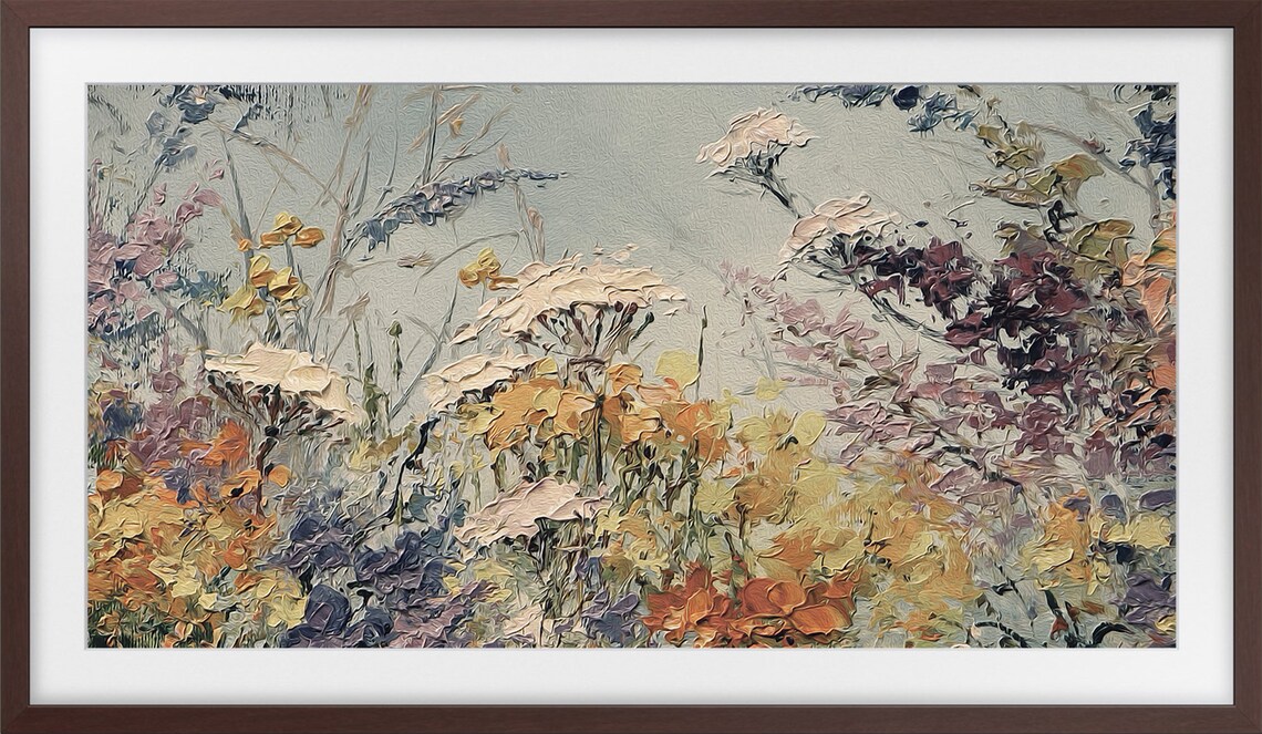 Abstract Floral Spring Flowers Wall Art Print - Image 3