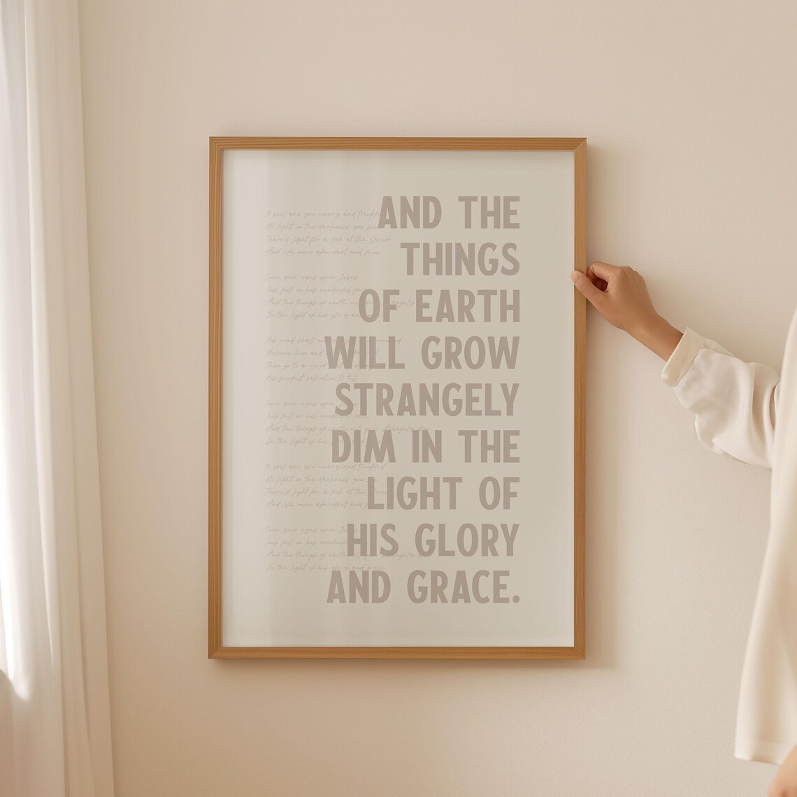 Turn Your Eyes Upon Jesus Christian Hymn Art Print - Image 4