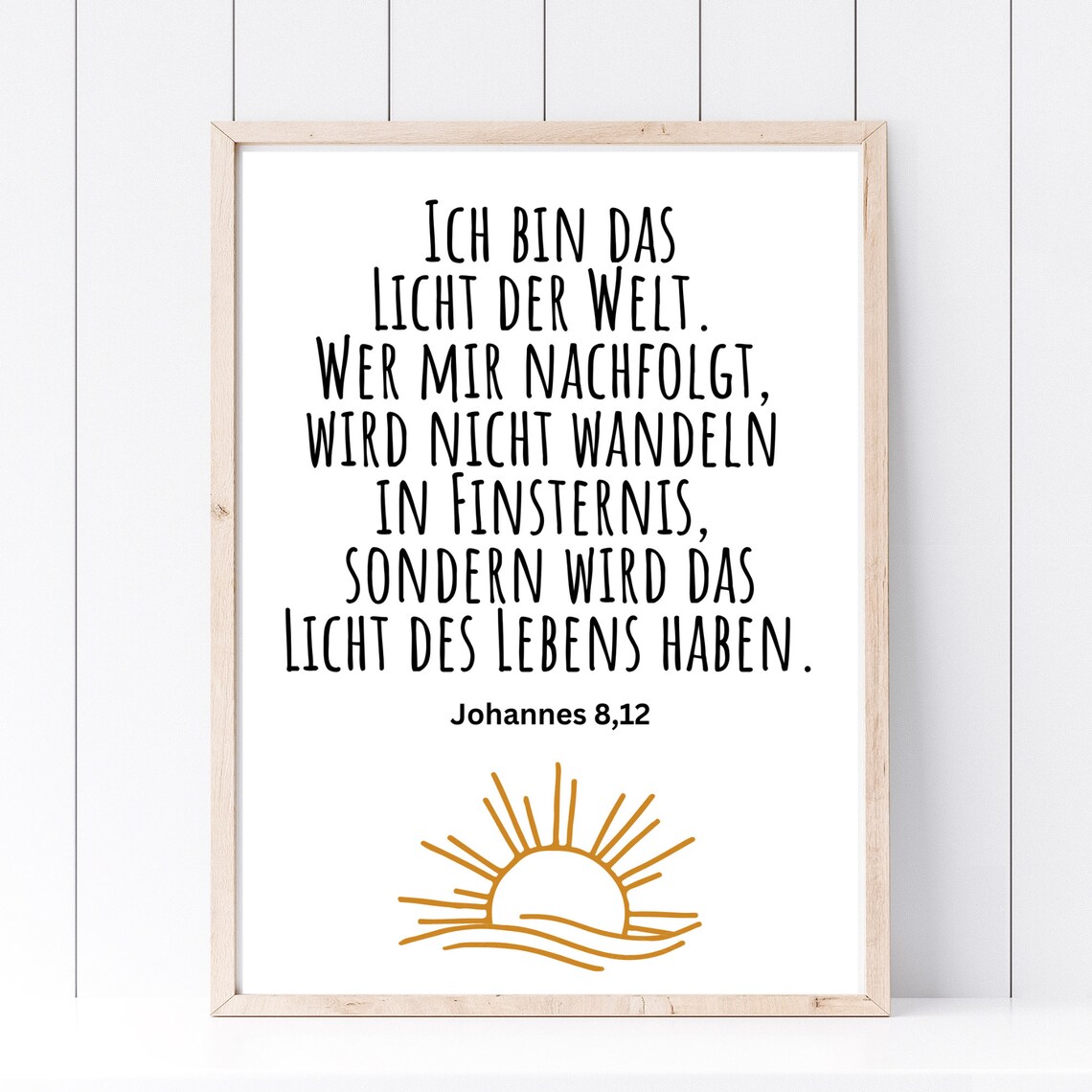 I Am The Light Of The World Bible Verse John 8 12 Sunrise Poster