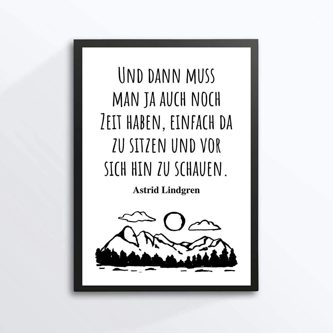 Din A4 Art Print Without Frame Saying Having Time Relaxation Rest Relax Picture Poster Gift Print - Image 2