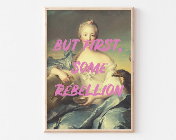 Feminist Art Print, Classical Painting Quote Poster