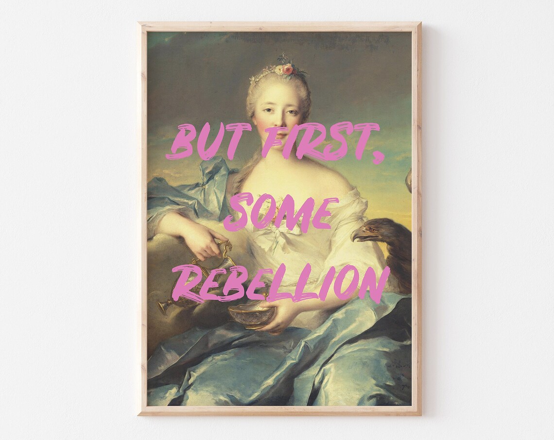 Feminist Art Print, Classical Painting Quote Poster