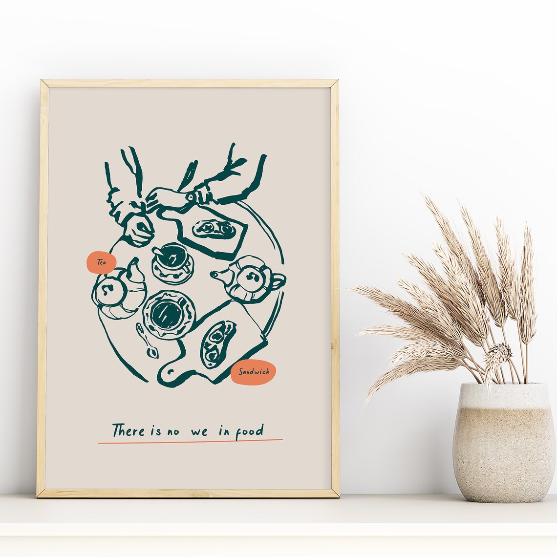 Family Meal Food, Modern Style Kitchen Decor - Image 2