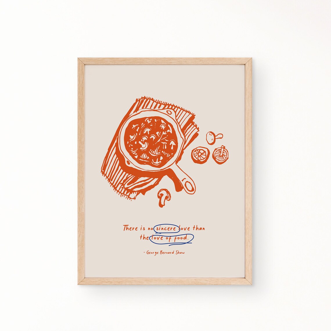 Mushroom Omelet, Modern Style Food Poster - Image 4