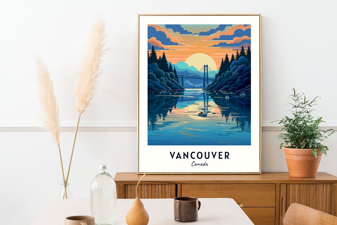 Vancouver Travel Print, Canada City Poster - Image 2