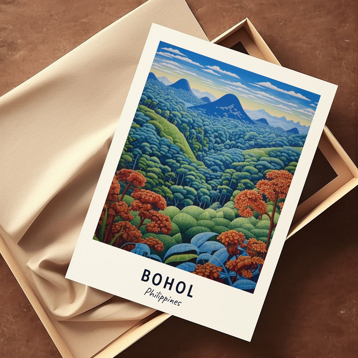 Chocolate Hills Bohol Philippines Emerald Jungle Domes Poster - Image 3
