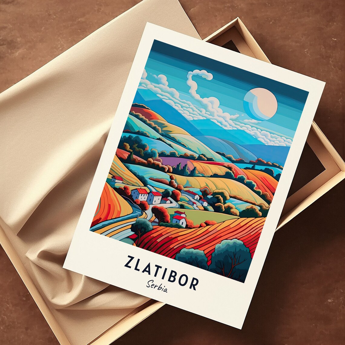 Zlatibor Mountain Travel Poster, Serbia Landscape - Image 3