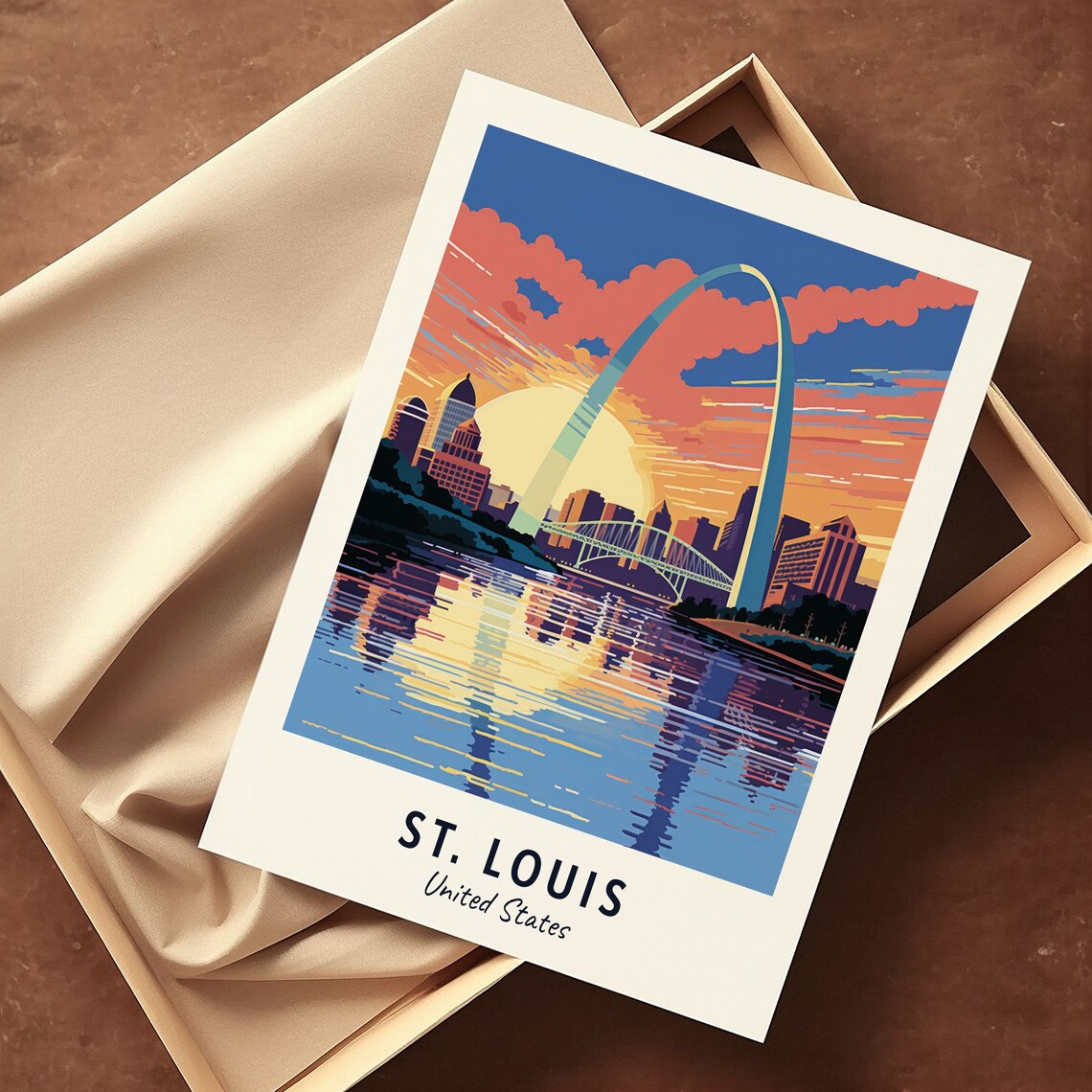 St Louis Travel Print, United States City Poster - Image 3