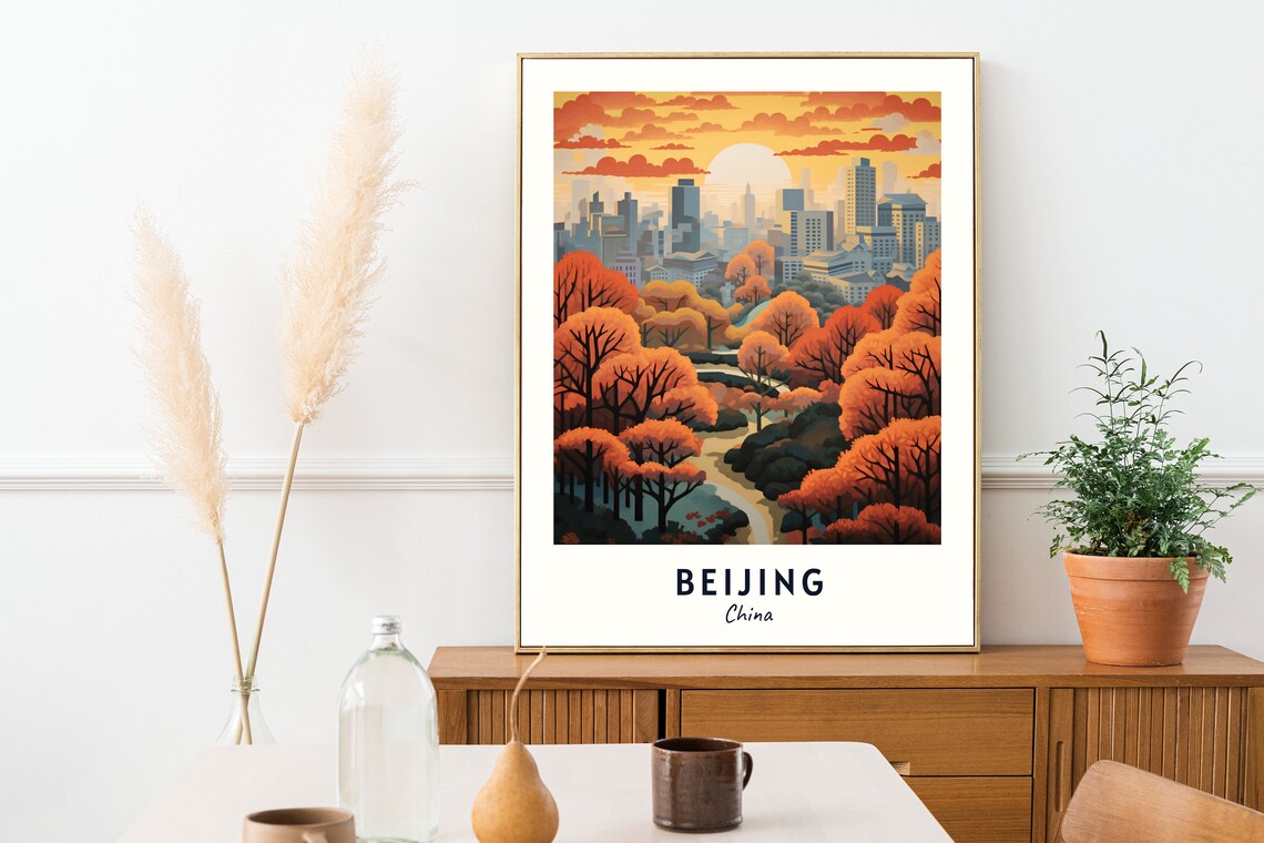 Beijing China Travel Poster, City Gift Print - Image 2