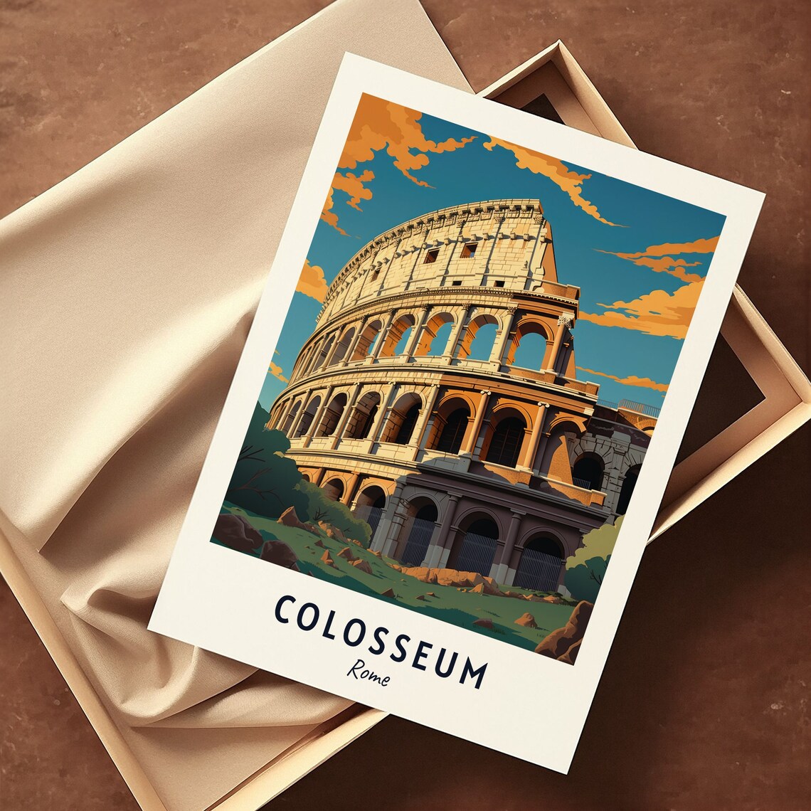 Colosseum Rome Travel Print Wall Art Colosseum Rome City Print Colosseum Rome Travel Gift Colosseum Rome Poster - Image 3