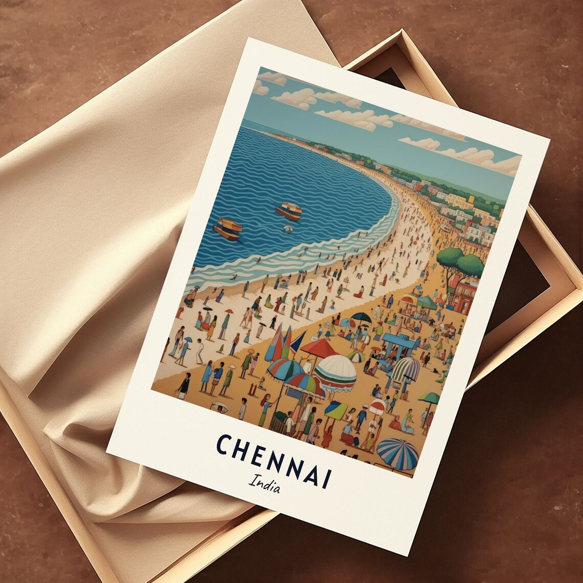 Chennai Travel Poster, India City Wall Art Print - Image 3