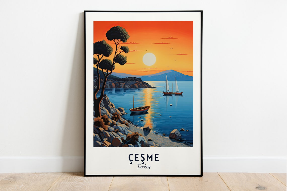 Eme Travel Print Wall Art Eme Turkey City Print Eme Travel Gift Eme City Poster Travel Gift