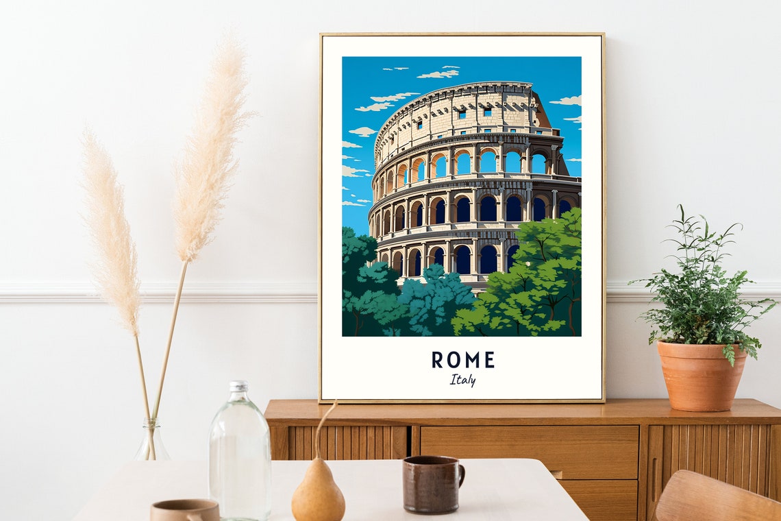 Rome Travel Poster, Italy City Poster - Image 2