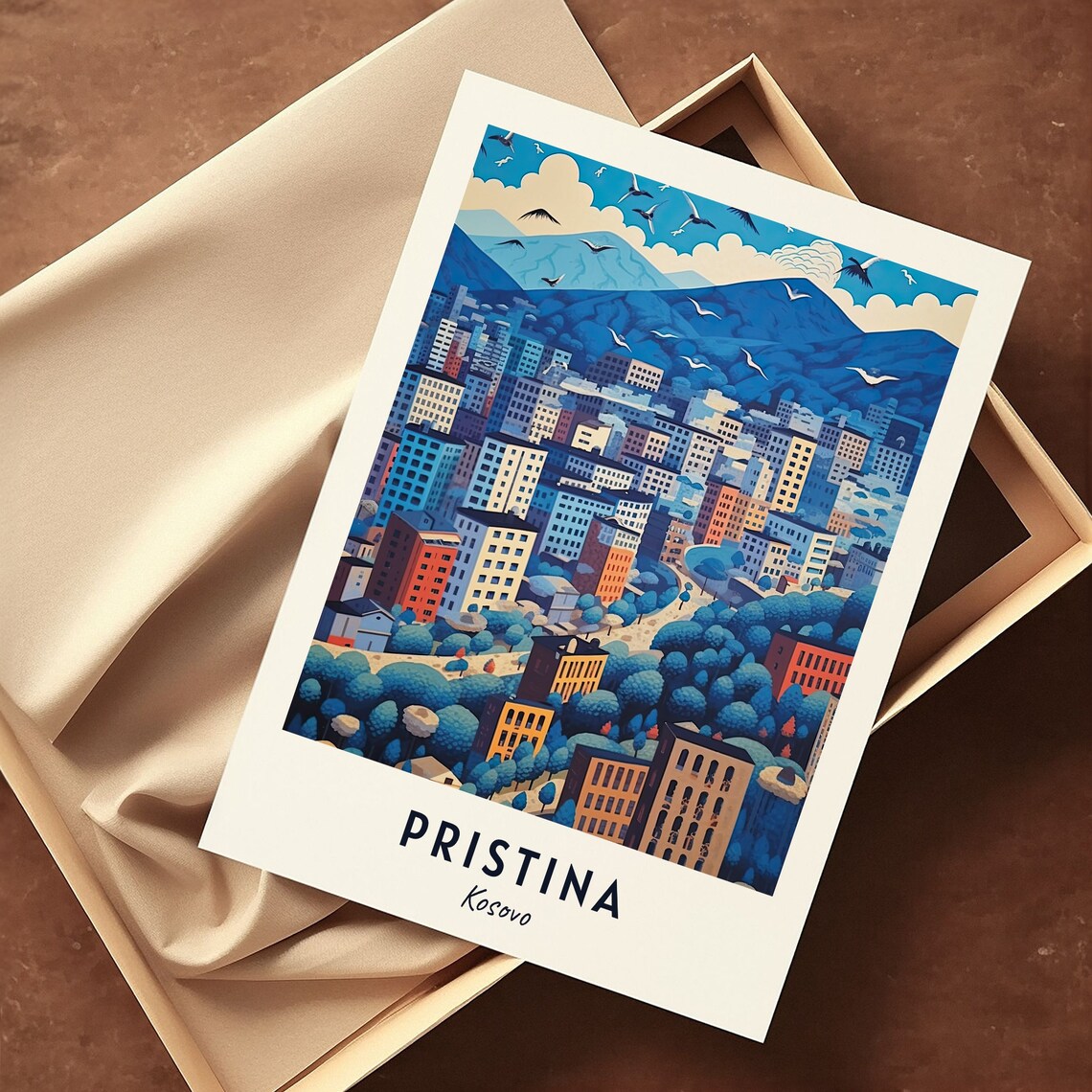 National Library Of Kosovo Travel Poster, Pristina - Image 3
