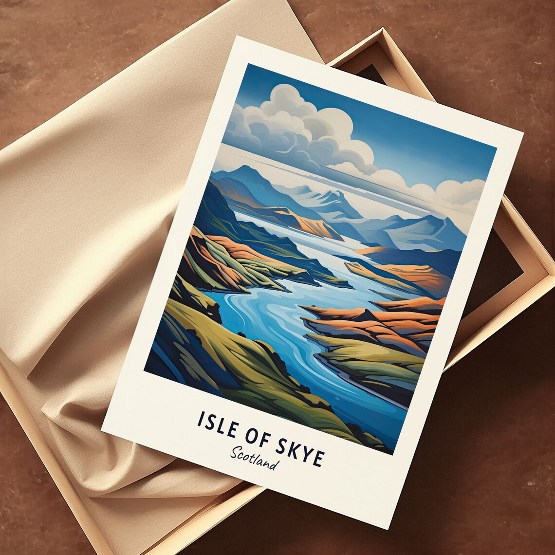 Isle of Skye Highland Lochs and Rugged Hills in Scotland Poster - Image 3