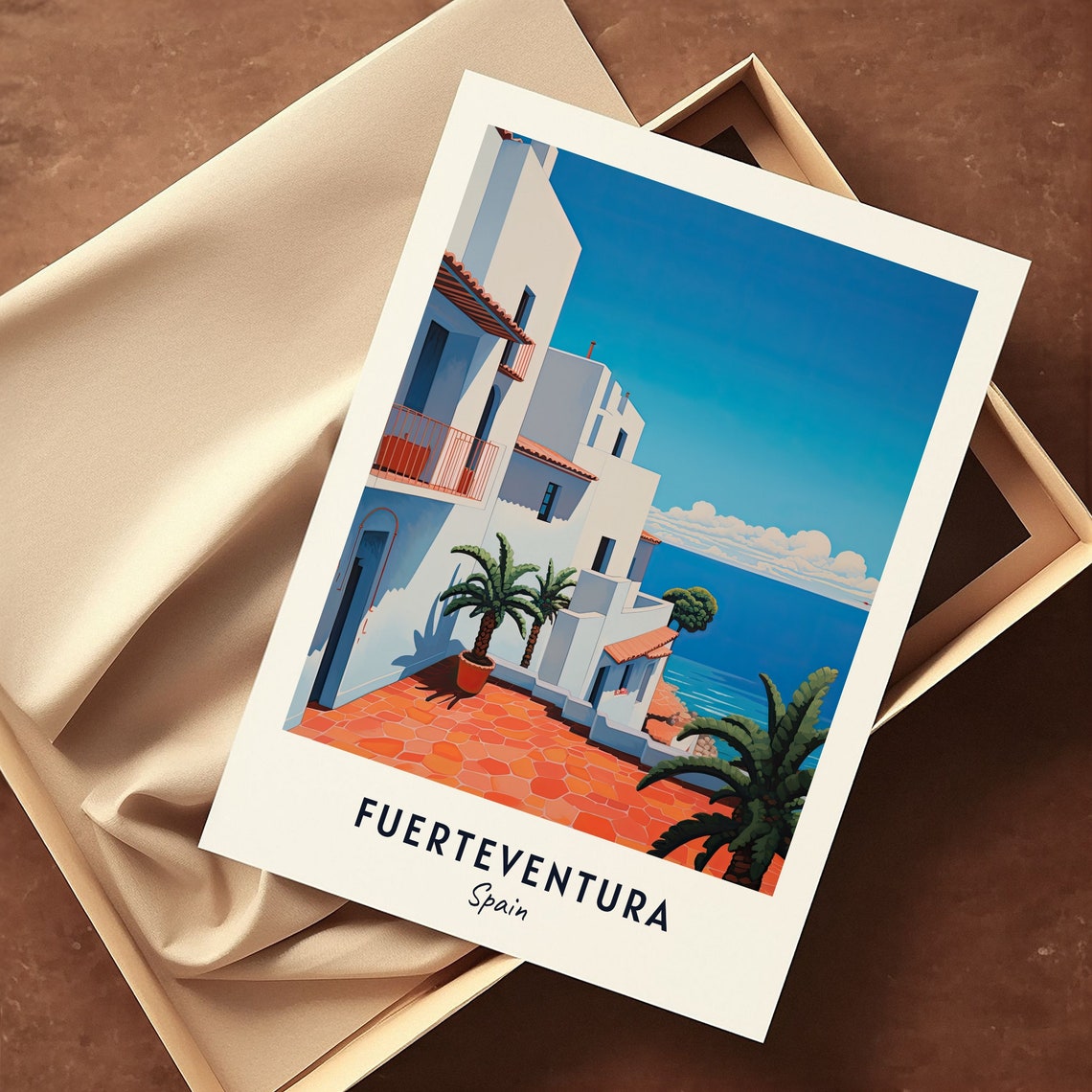 Fuerteventura Spain Travel Print Wall Art Fuerteventura Spain City Print Fuerteventura Spain Travel Gift Fuerteventura Spain Poster - Image 3