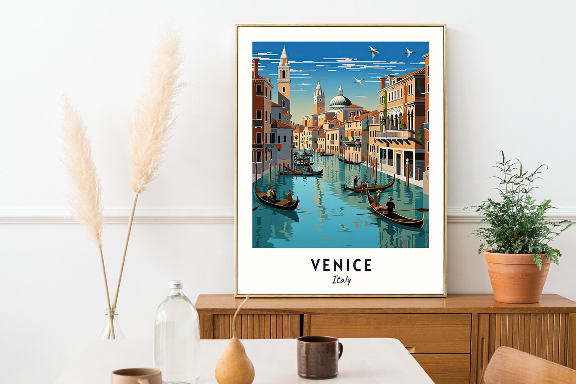 Venice Italy Travel Poster, City Travel Print - Image 2
