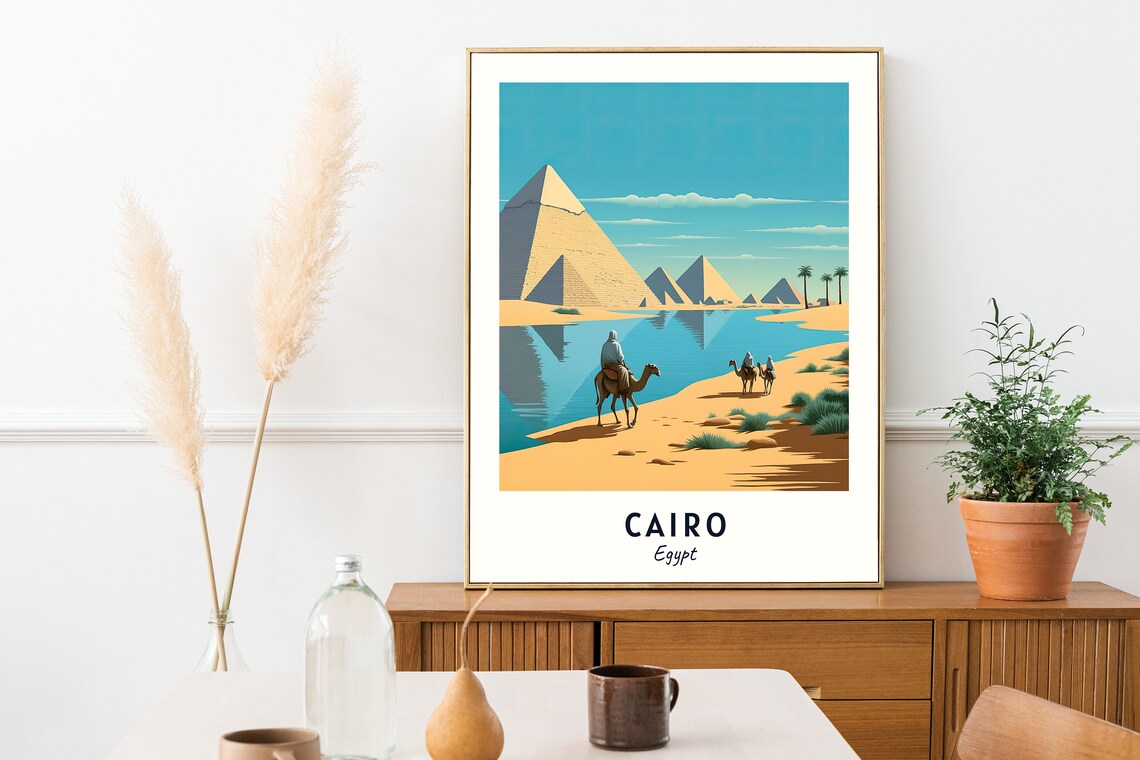 Cairo Egypt Travel Poster, City Travel Print - Image 2