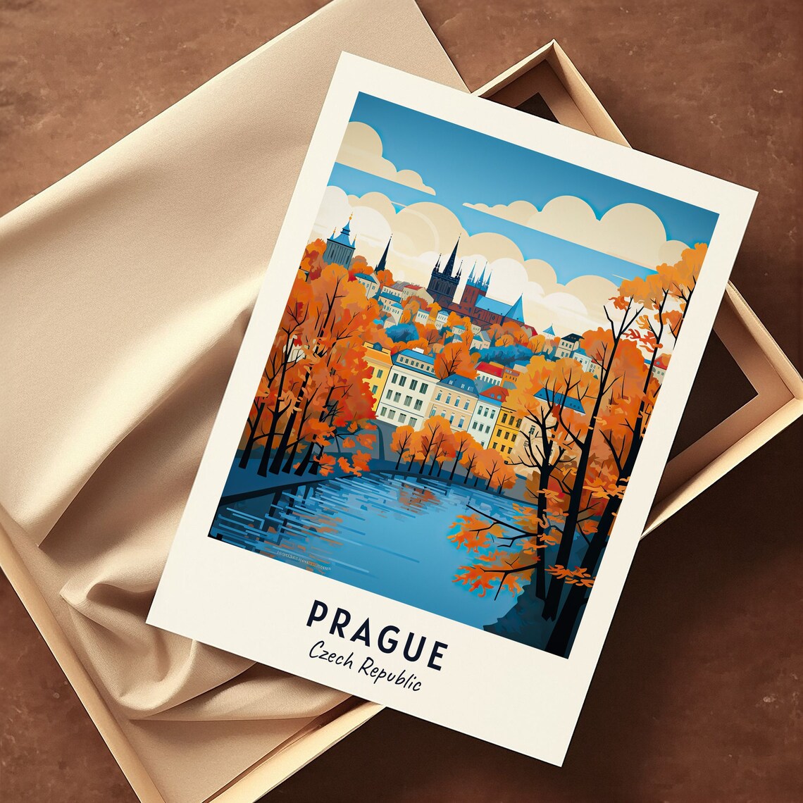 Prague Travel Print Wall Art Prague Czech Republic City Print Prague Travel Gift Prague City Poster Travel Gift - Image 3