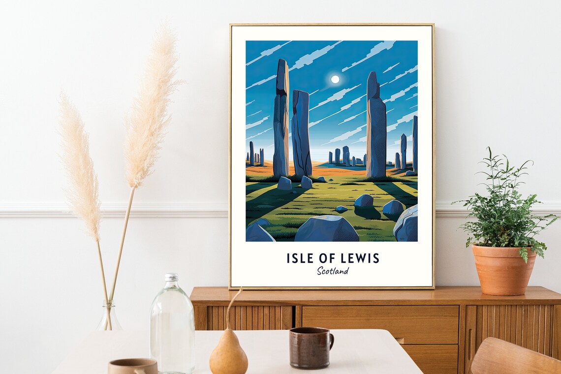Callanish Standing Stones Travel Poster, Isle Of Lewis - Image 2