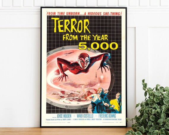 Terror From The Year 5000 Retro Sci Fi Cult Horror Movie Poster