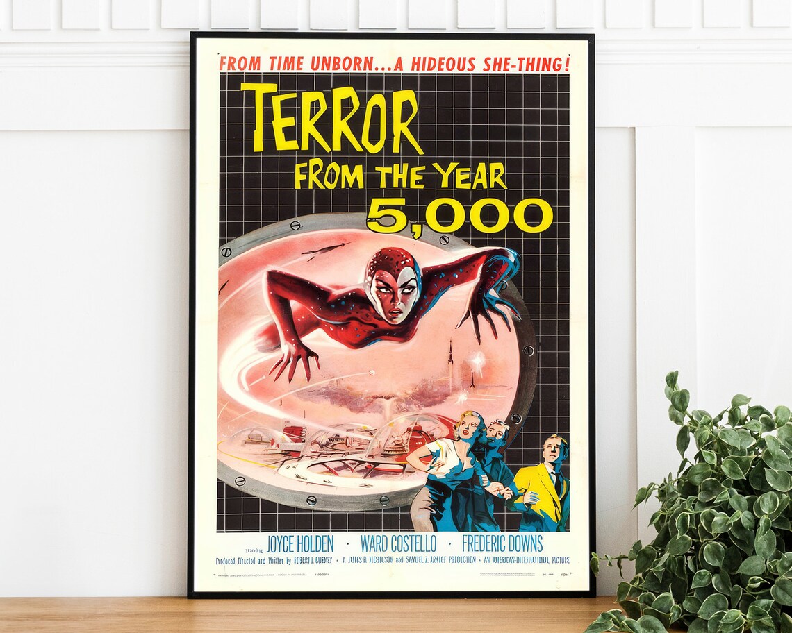 Terror From The Year 5000 Retro Sci Fi Cult Horror Movie Poster