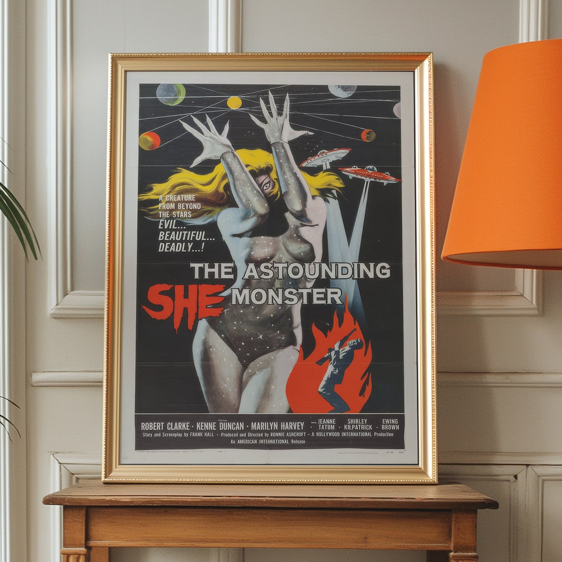 The Astounding She Monster 1957 Sci Fi Horror B Movie Poster - Image 2