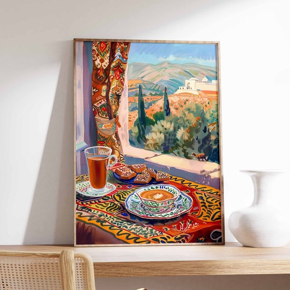 Islamic Food Poster Coffee Poster Arabic Decor Palestine Poster Persian Decor Kitchen Decor Afghan Art Islamic Poster Islamic Gift