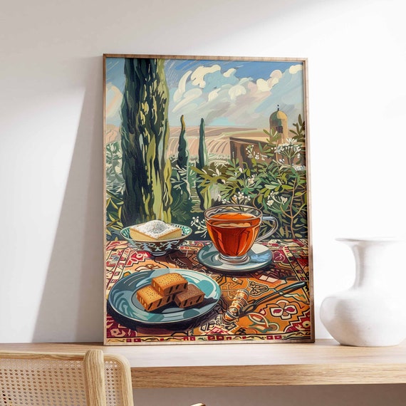 Islamic Food Poster Coffee Poster Arabic Decor Persian Wall Art Kitchen Decor Afghan Art Islamic Poster Food Poster Islamic Gift