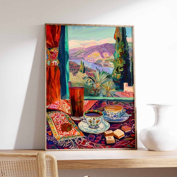 Islamic Food Poster Coffee Poster Arabic Decor Palestine Poster Persian Decor Kitchen Decor Afghan Art Islamic Poster Islamic Gift