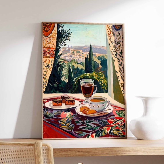 Islamic Food Poster Coffee Poster Arabic Decor Palestine Poster Persian Decor Kitchen Decor Afghan Art Islamic Poster Islamic Gift