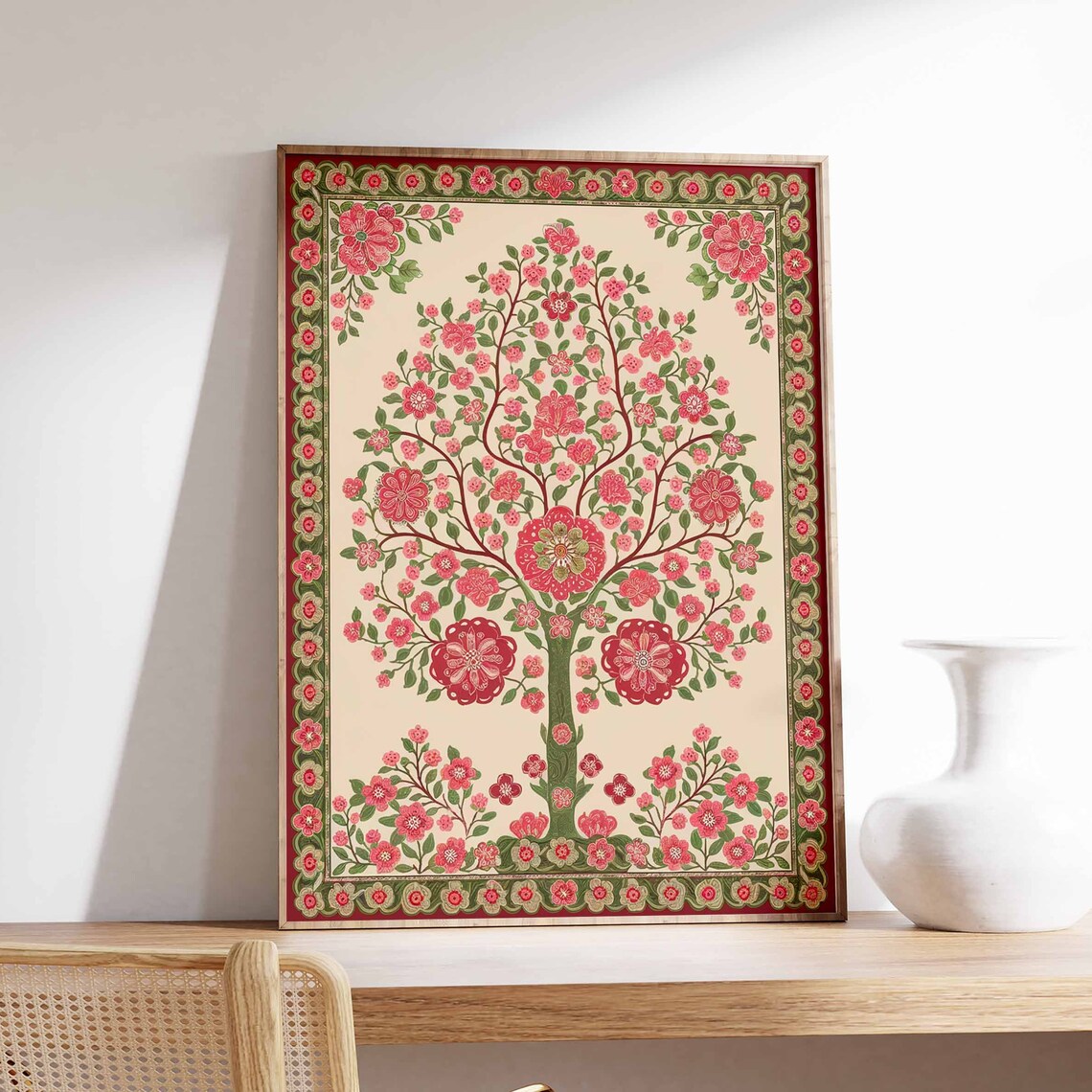 Indian Floral Print, Vintage Botanical Poster - Image 6