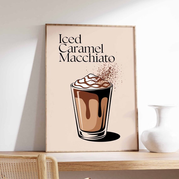 Espresso Poster Coffee Print Kitchen Decor Cafe Poster Retro Drinks Art Vintage Food Print Coffee Shop Decor
