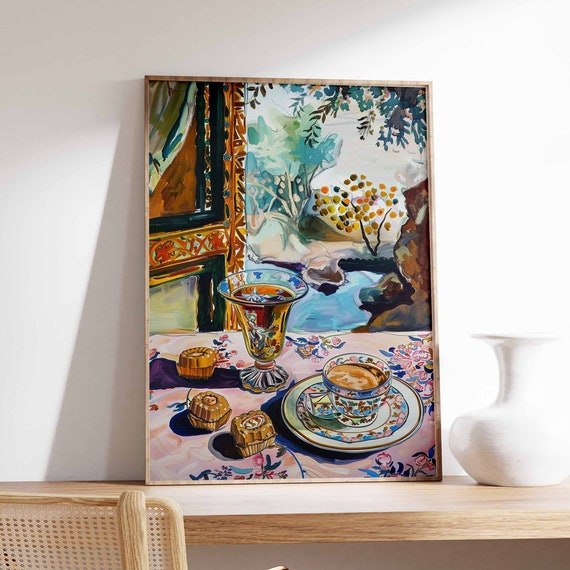 Islamic Food Poster Coffee Poster Arabic Decor Palestine Poster Persian Decor Kitchen Decor Afghan Art Islamic Poster Islamic Gift