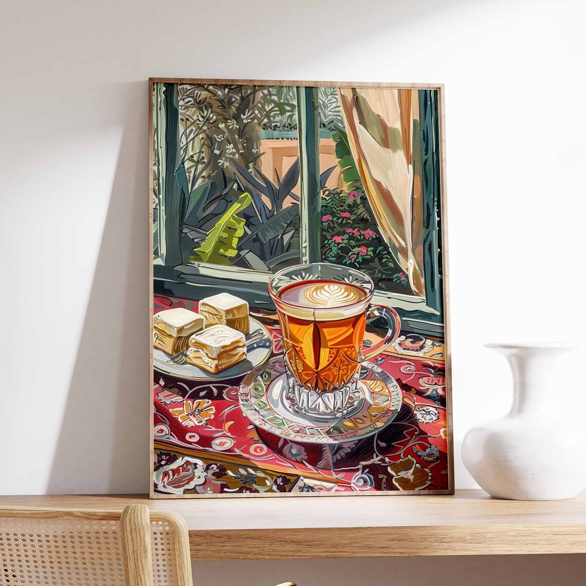 Islamic Food Coffee Poster, Arabic Kitchen Decor
