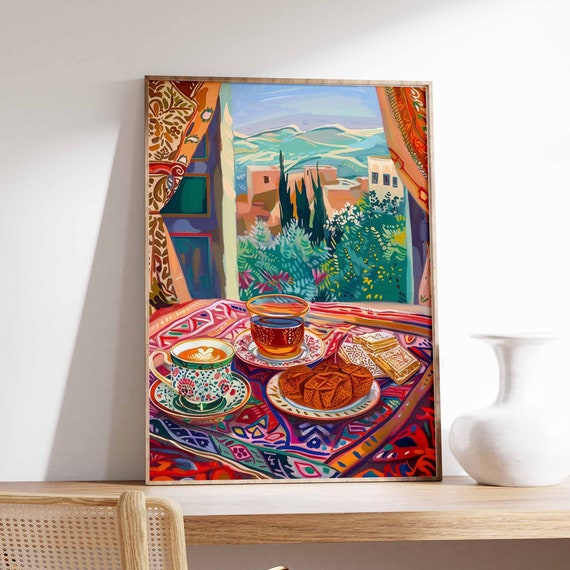 Islamic Food Poster Coffee Poster Arabic Decor Palestine Poster Persian Decor Kitchen Decor Afghan Art Islamic Poster Islamic Gift