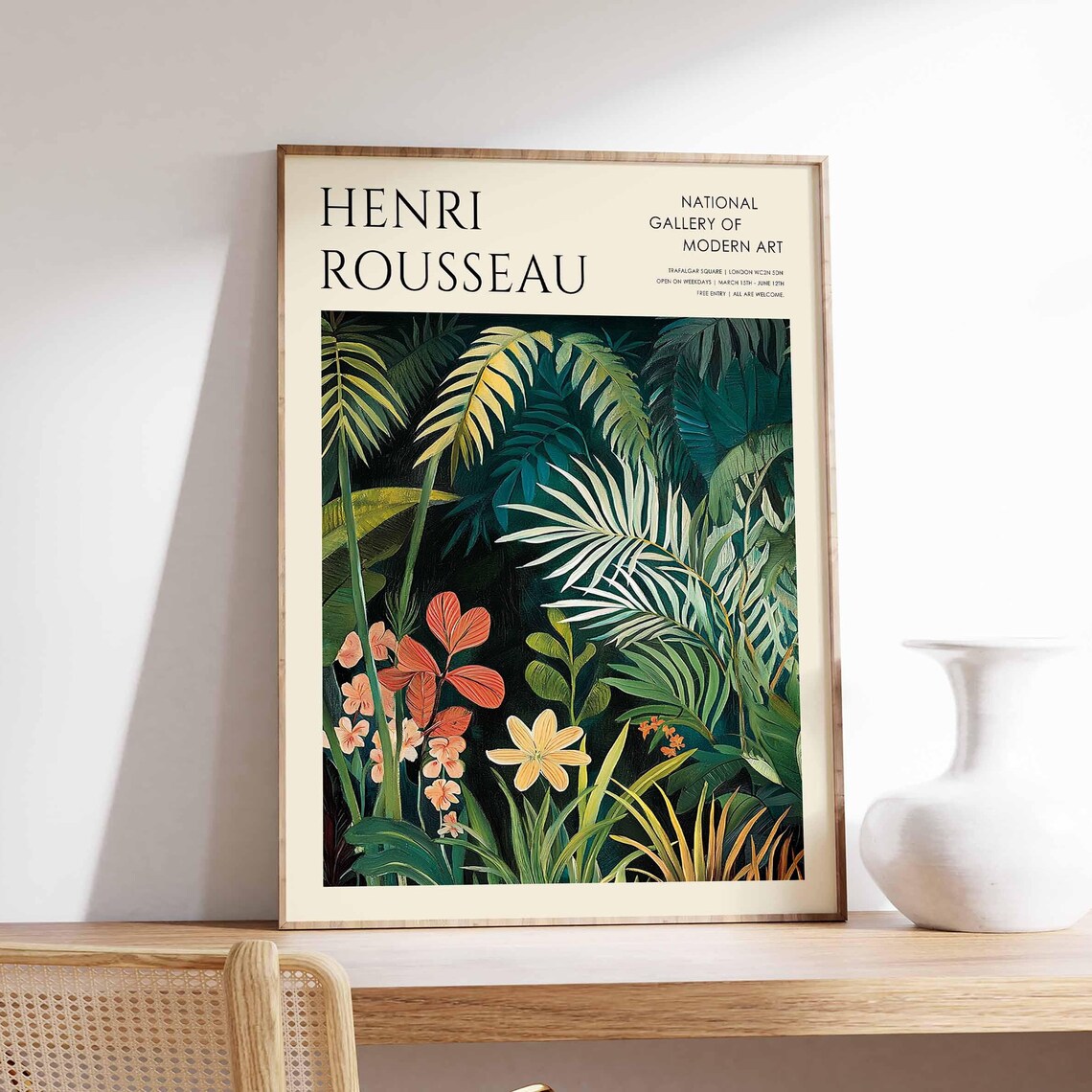 Henri Rousseau Jungle Night National Gallery Exhibition Poster - Image 5