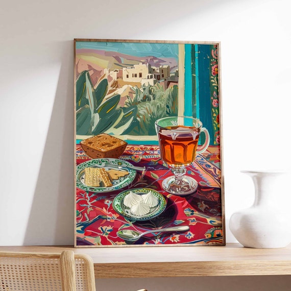 Islamic Food Poster Coffee Poster Arabic Decor Persian Wall Art Kitchen Decor Afghan Art Islamic Poster Food Poster Islamic Gift